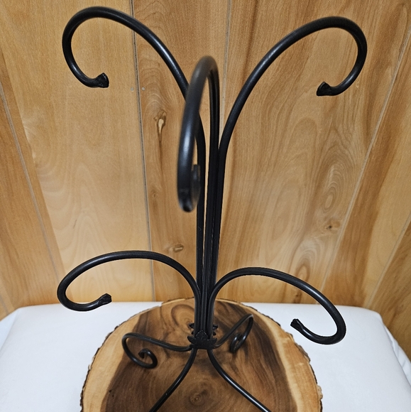 Longaberger Wrought Iron 6 Basket Hook Stand Maple Leaf Fall - Picture 2 of 4